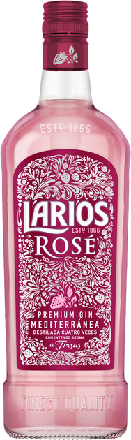 Джин Larios Rose Mediterranea Premium Gin 37.5% 0.7 л